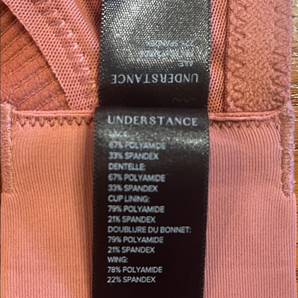 Understance “ALE” Full Coverage Lace Bra 40J UK / 40M US – Dark Rose - Picture 8 of 9